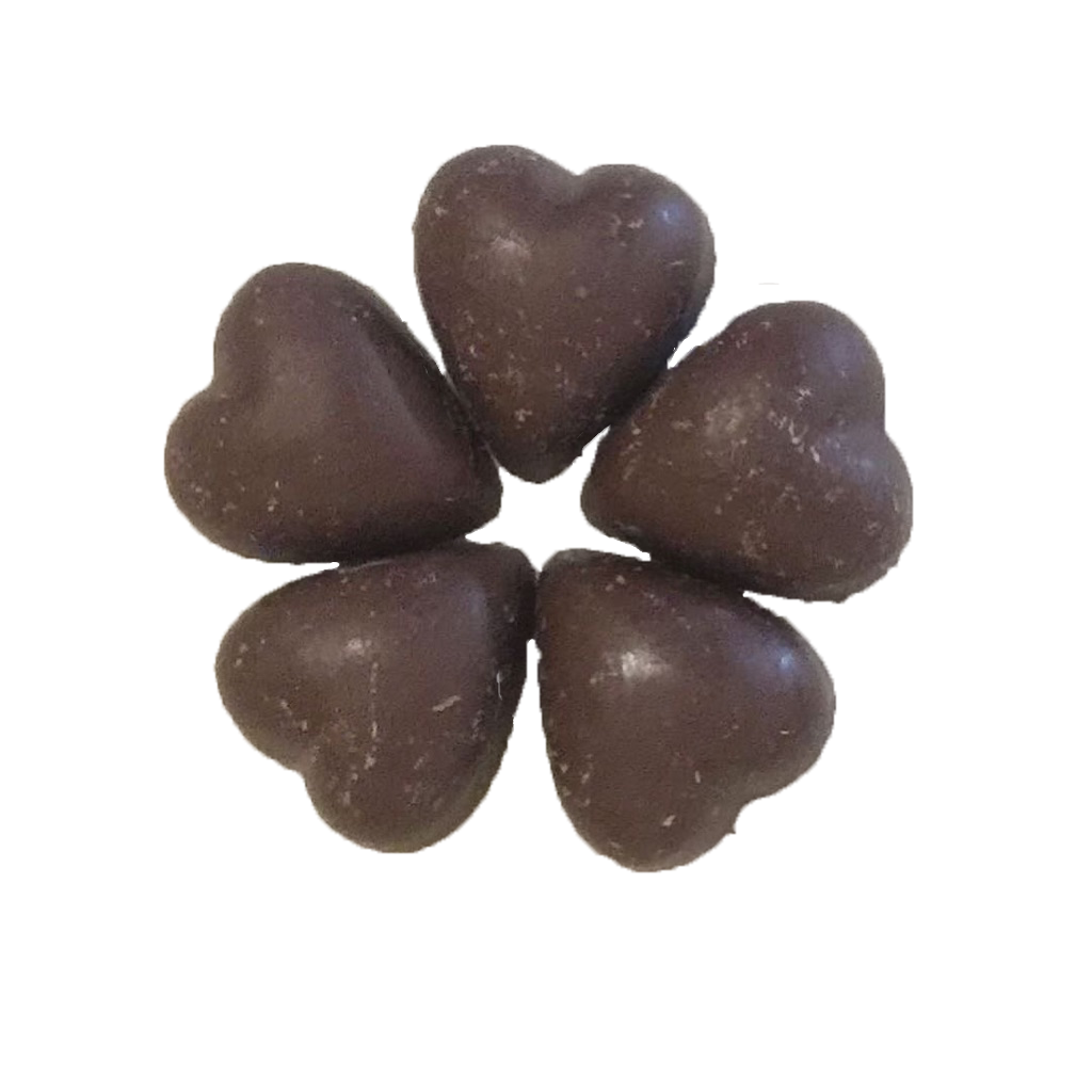 No Sugar 'Milk' Chocolate Hearts - HunnyBon - 2