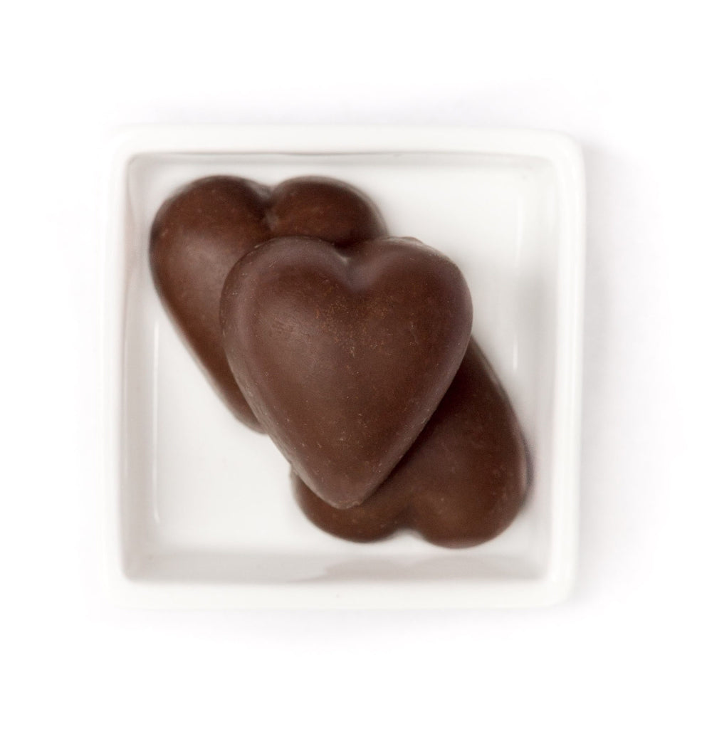No Sugar 'Milk' Chocolate Hearts